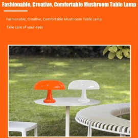 1pc LED Mushroom Table Lamp For Hotel Bedroom Bedside Living Room Decoration Lighting Modern Minimalist Desk Lights