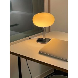 1pc Murano Glass Table Lamp - Dimmable USB Powered Ambient Light For Living Room, Bedroom, And Home Office - Perfect For Bedside, Nightstand, And Desk Decor