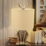 Rabbit Table Lamp Modern Golden Lamp Desk Light Office Bedroom