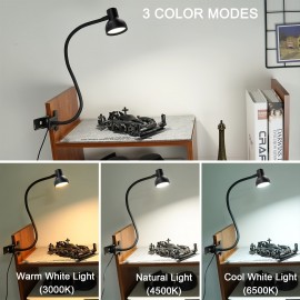 1pc Eye Protection LED Clip Light, USB Clip Table Lamp, Reading Learning Fill Light LED Table Lamp Small Downlight, Living Room Bedroom Bedside Lamp Small Night Light