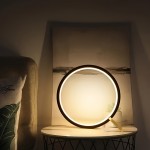 1pc Bedside Table Lamp, Bedroom Table Light, Sleep Touch Sensor Table Light, Round Modern Simple Multifunctional Night Light