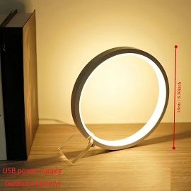 1pc Bedside Table Lamp, Bedroom Table Light, Sleep Touch Sensor Table Light, Round Modern Simple Multifunctional Night Light