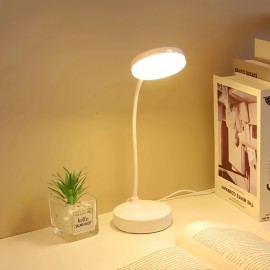 LED Eye Protection Desk Lamp USB Power Supply Adjustable Dimming Three Gears Can Switch Between White Light And Warm Light Small Night Light