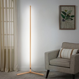 1PC Minimalist Golden RGBCW LED Corner Floor Lamp with Remote, 57 Inches Standing LED Tall Lamp for Living Room, Bedroom Home Office, 2700-6000K RGB Lighting Effects