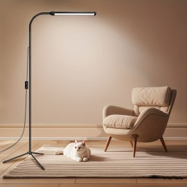 1PC Gooseneck Led Floor Lamp, Adjustable Color Temperature And Dimmable, Suitable For Reading In Living Room, Bedroom, And Office, Multipurpose Lighting For Eyelash Extensions, Eyelash Extensions, Makeup, And Skincare