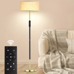 Traditional Floor Lamp With Remote Control And Bulb Included