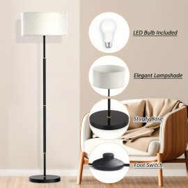 Traditional Floor Lamp With Remote Control And Bulb Included