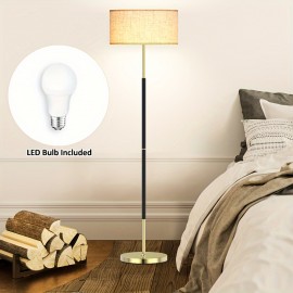 Traditional Floor Lamp With Remote Control And Bulb Included