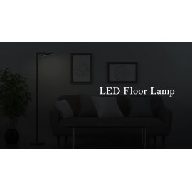 Floor Lamp, Living Room Super Bright Dimmable LED Light, 70' High Corner Vertical Lamp With Remote Control, Bedroom Office Adjustable Timer Reading Floor Lamp -Black