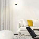 LED Torchiere Floor Lamp with Remote and Bulb Included