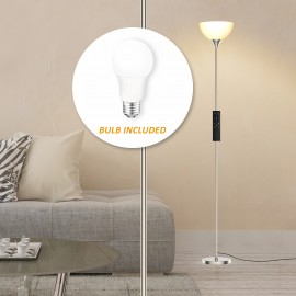 LED Torchiere Floor Lamp with Remote and Bulb Included