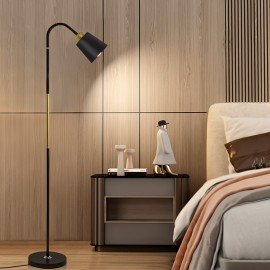 LED Reading Floor Lamp For Bedroom, 3 Color With Adjustable Flexible Gooseneck Standing Lamp, Pole Reading Lamp For Office, Living Room