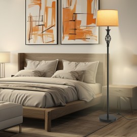 Floor Lamp, 3 Color Temperature Bulb Included, Floor Lamp For Living Room, Bedroom And Working, Bedside Lamp