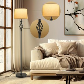 Floor Lamp, 3 Color Temperature Bulb Included, Floor Lamp For Living Room, Bedroom And Working, Bedside Lamp