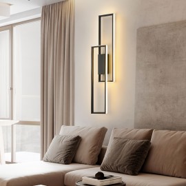 Modern LED Wall Lamp With Remote Control - Adjustable Color Temperature And Brightness, Durable Die-Casting Aluminum Design