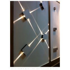 1pc Modern LED Wall Sconce - Sleek Aluminum Design, Versatile Round Shape for Living Rooms & KTV Ambiance