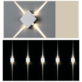 1pc Modern LED Wall Sconce - Sleek Aluminum Design, Versatile Round Shape for Living Rooms & KTV Ambiance