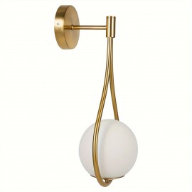 Gold Wall Lamp Wall Sconce Light Fixtures F/ Bathroom Bedroom Modern Glass Ball