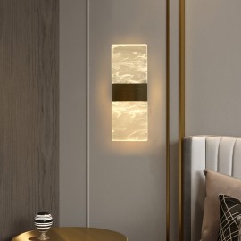 Contemporary Minimalist Acrylic Wall Lamp With Irregular Cloud And Mist Pattern, Creating A Warm Light Atmosphere, Suitable For Office, Bedroom, Hotel, Study, Corridor, Entrance, Dining Room, LED Wall Lamp