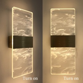 Contemporary Minimalist Acrylic Wall Lamp With Irregular Cloud And Mist Pattern, Creating A Warm Light Atmosphere, Suitable For Office, Bedroom, Hotel, Study, Corridor, Entrance, Dining Room, LED Wall Lamp