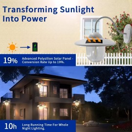 1pc Nordic Simple Wall Lights, American Retro Wall Lights, Solar Rechargeable Light Outdoor Wall Lights, Home Lights