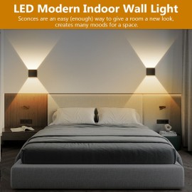 Modern Wall Sconces With Four luminous lights Adjustable Color Temperature 3000K-3500K, LED Wall Lights for Bedroom, Range 8-10 hours, Rechargeable Battery Operated Wall Sconce with Stepless Dimming for bedside lamp and mural lamp