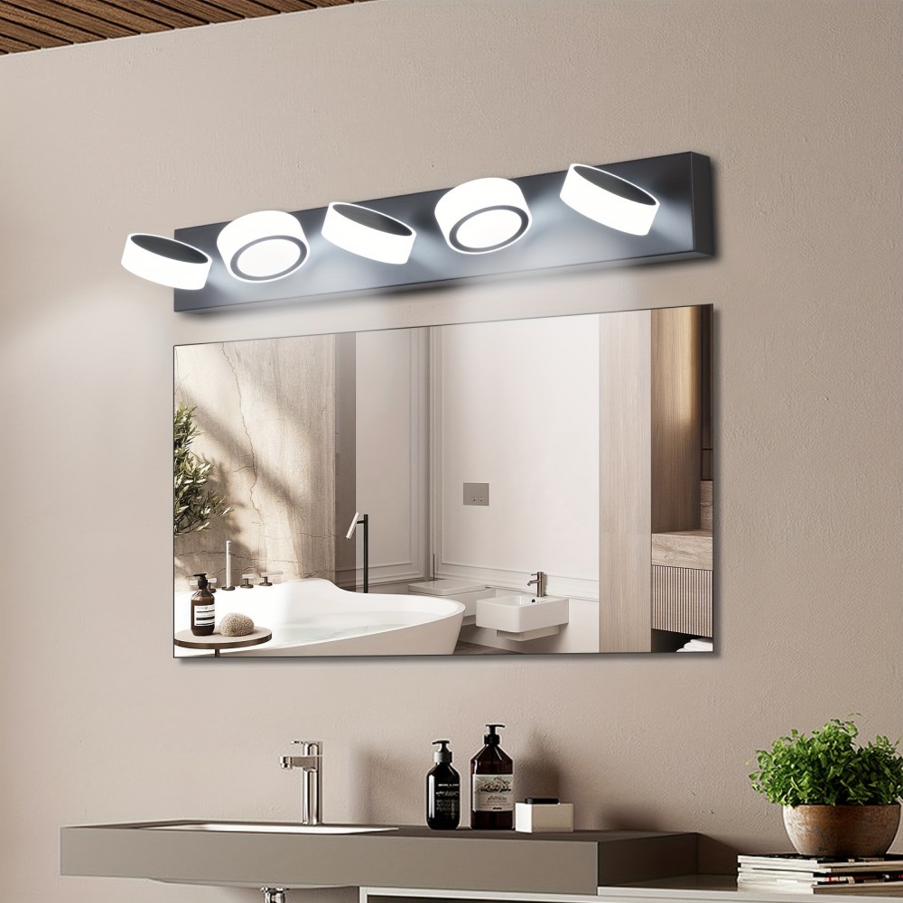 American Light Luxury Wall Mounted Bathroom LED5 Headlight Mirror Headlight, Suitable For Bathroom, Bedroom Vanity Mirror Headlight, Hotel Background Wall Painting Decorative Light