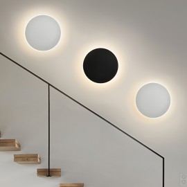 Modern Wall Lamps, Indoor LED Tri Color Creative Wall Lamps, Minimalist Lighting Fixtures, Decorative Wall Lamps, Living Rooms, Bedrooms, Staircases, Corridors, White/black