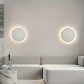 Modern Wall Lamps, Indoor LED Tri Color Creative Wall Lamps, Minimalist Lighting Fixtures, Decorative Wall Lamps, Living Rooms, Bedrooms, Staircases, Corridors, White/black