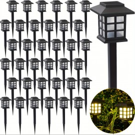 32-Pack 800mA Solar Pathway Lights Outdoor - Waterproof Garden Lights For Landscape, Solar Walkway Lights Outdoor For Paths, Courtyards, Patios