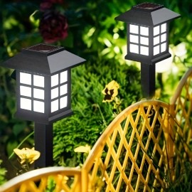 32-Pack 800mA Solar Pathway Lights Outdoor - Waterproof Garden Lights For Landscape, Solar Walkway Lights Outdoor For Paths, Courtyards, Patios