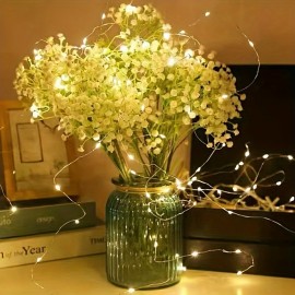 Color Lights LED String Lights, Copper Wire Lights Wedding Flowers Holiday Decoration Small String Lights, Copper Wire Lights With Outdoor Lights Holiday Atmosphere Lights