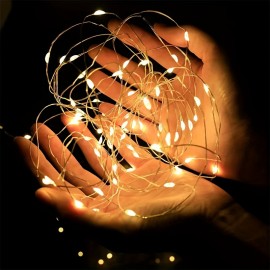 Color Lights LED String Lights, Copper Wire Lights Wedding Flowers Holiday Decoration Small String Lights, Copper Wire Lights With Outdoor Lights Holiday Atmosphere Lights