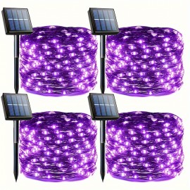 300 LED Solar-Powered Fairy Lights String - DIY Decorative Lighting for Outdoor Courtyard, Garden Fence, Christmas Tree, Halloween Party Ambiance - Waterproof, Energy-Efficient, and Durable Decorations for Any Occasion