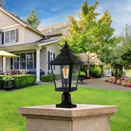 European Courtyard Style Black Outdoor Capital Lamp, Can Be Used For Entrance, Passage, Porch, Bedroom, Terrace, Garage Lights