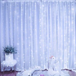 Enchanting LED Fairy Curtain Lights - USB Powered with Remote Control, Perfect for Christmas, Valentine's Day, Weddings & Seasonal Decor, Available in 3 Sizes (9.84ft x 3.28ft/6.56ft/9.84ft)