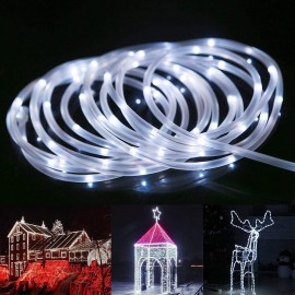 Light Up Your Garden with 866.14inch/472.44inch/275.59inch Solar LED String Lights - Tube Rope Garland for All Occasions!