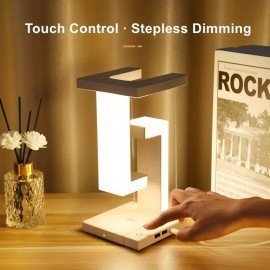 1pc LED Night Lamp, Creative Physics Balance Suspension Table Desk Lamp, Cordless Night Light USB Charging Port, Bedroom Lamp, Home Decor