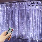 Enchanting LED Fairy Curtain Lights - USB Powered with Remote Control, Perfect for Christmas, Valentine's Day, Weddings & Seasonal Decor, Available in 3 Sizes (9.84ft x 3.28ft/6.56ft/9.84ft)