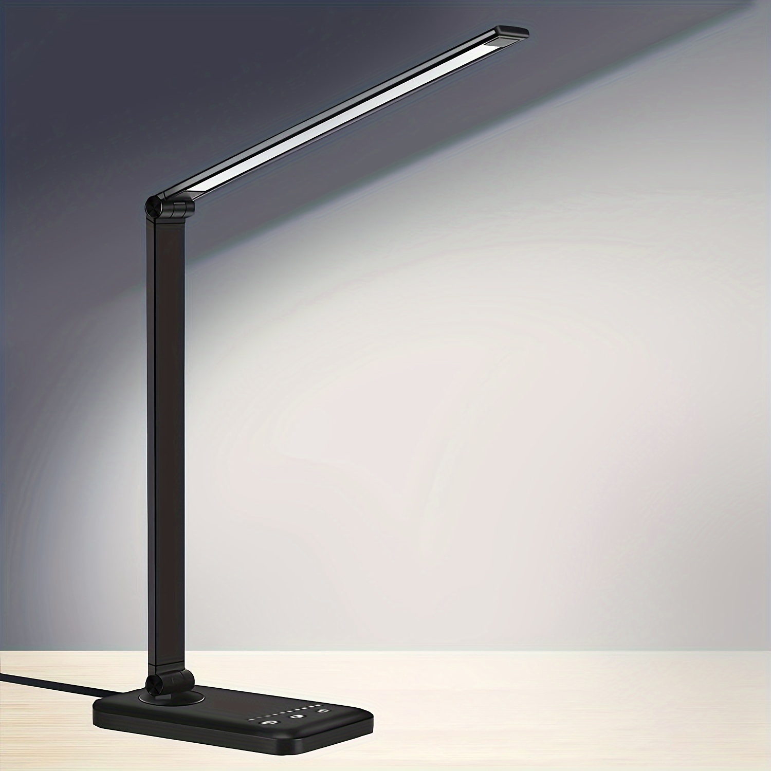 led desk lamp table lamp reading lamp with usb charging port 5 lighting modes 5 brightness levels sensitive   60 min auto timer eye caring office lamp details 1