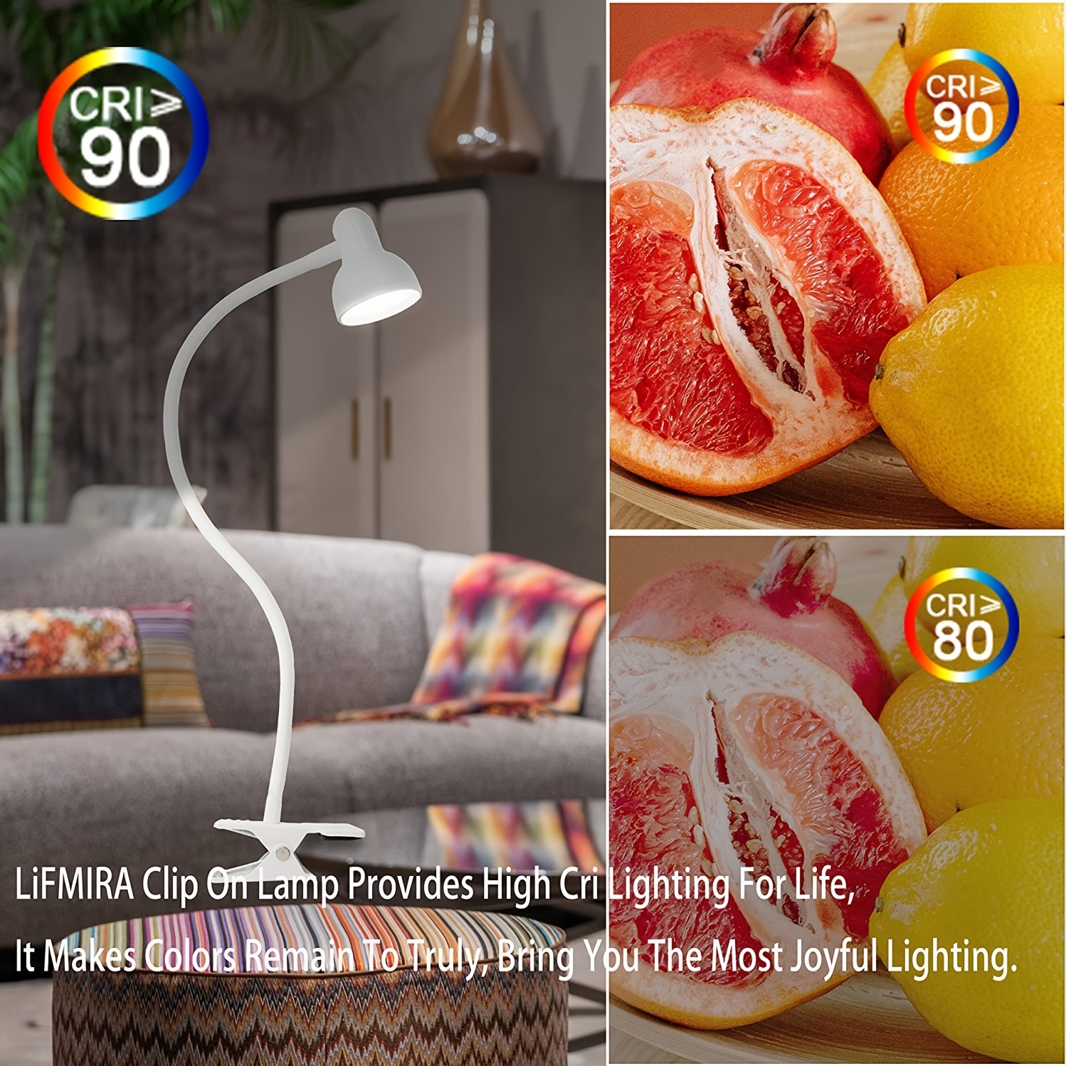 brighten up your home with this eye protection led clip light table lamp details 7