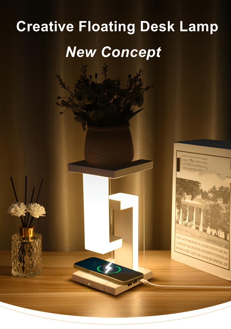 upgrade your home decor with this innovative wireless charging led desk lamp details 0