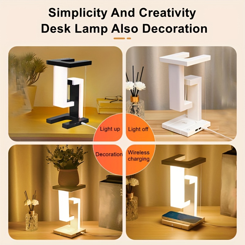 upgrade your home decor with this innovative wireless charging led desk lamp details 4