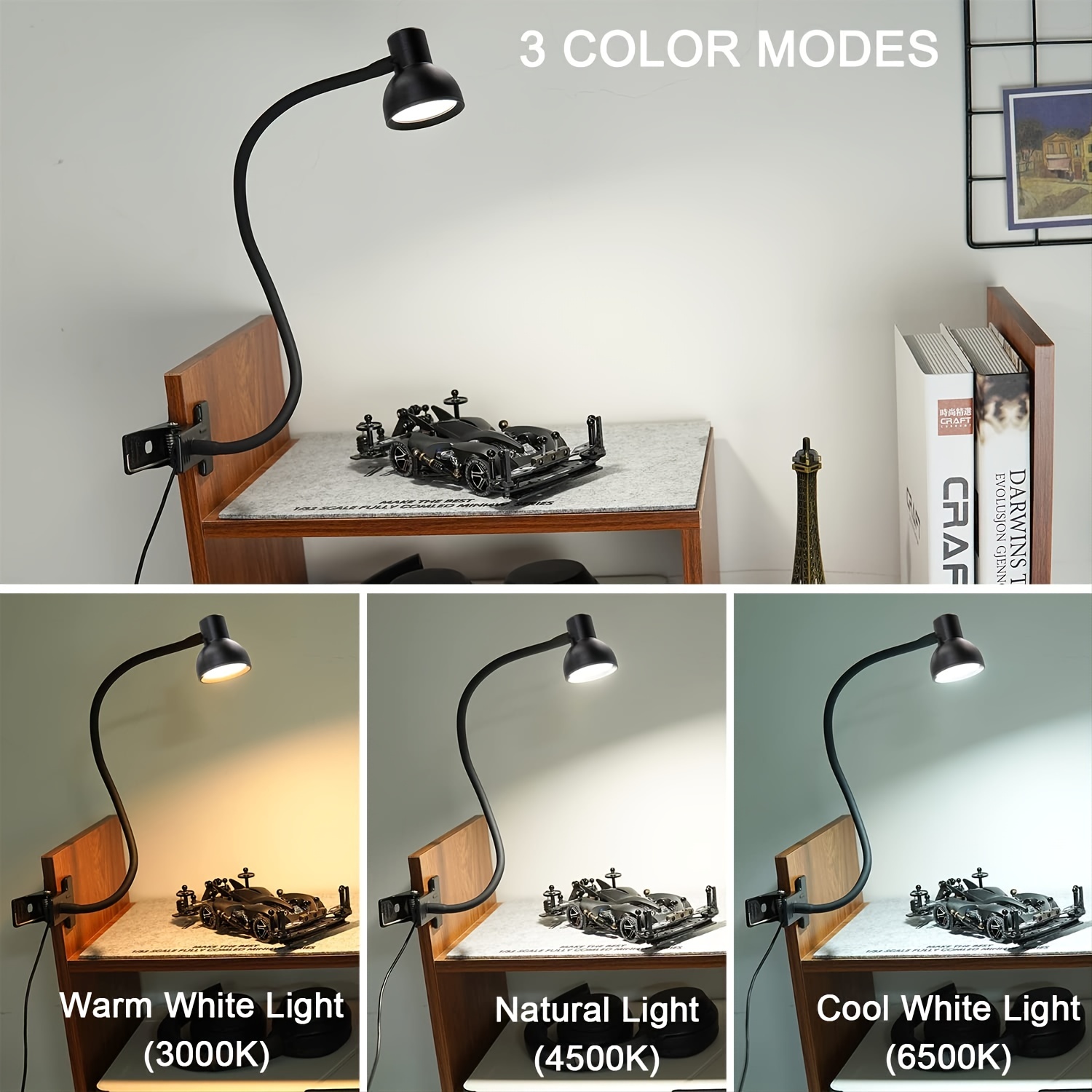 1pc eye protection led clip light usb clip table lamp reading learning fill light led table lamp small downlight living room bedroom bedside lamp small night light details 7