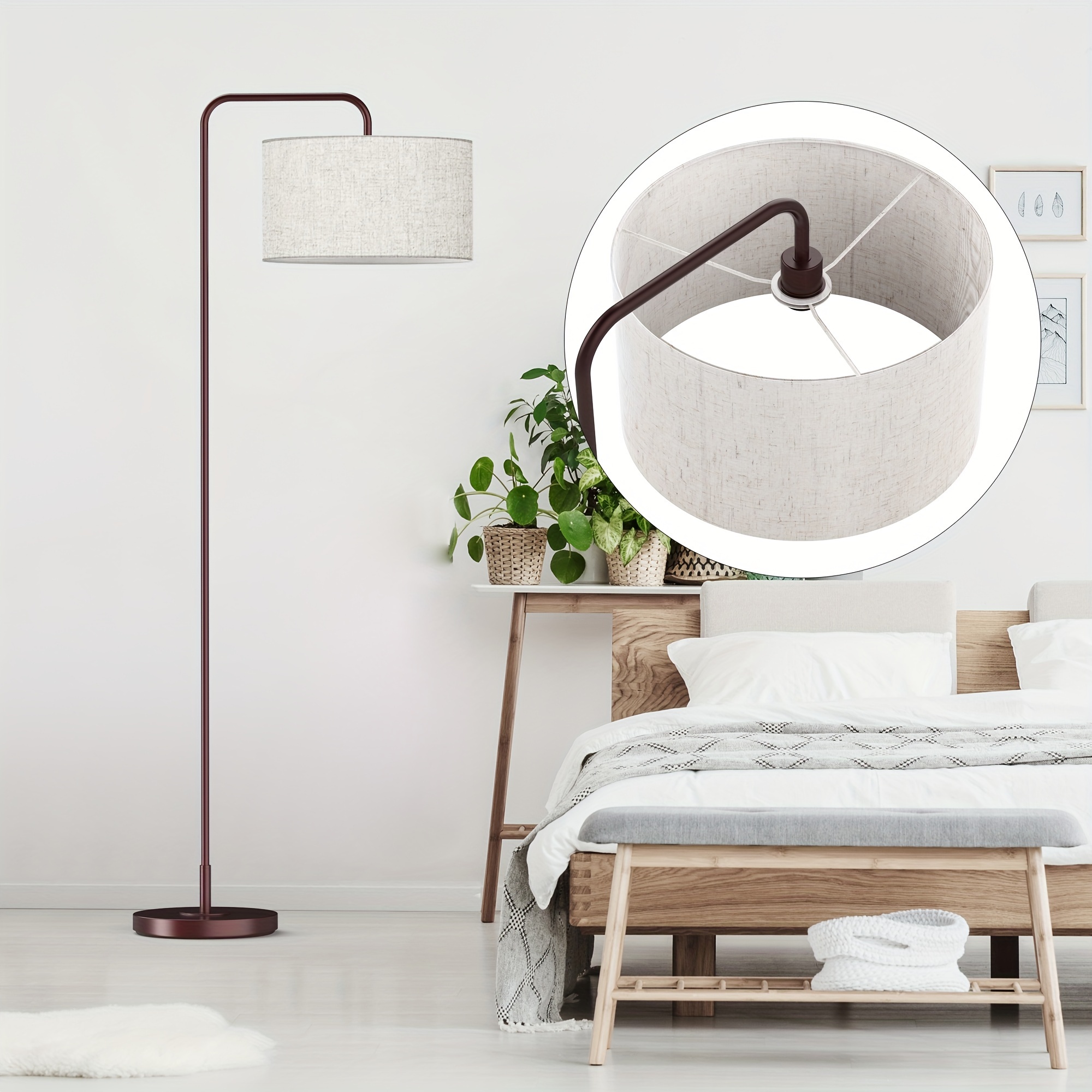 arched floor lamp for living room and bedroom details 3