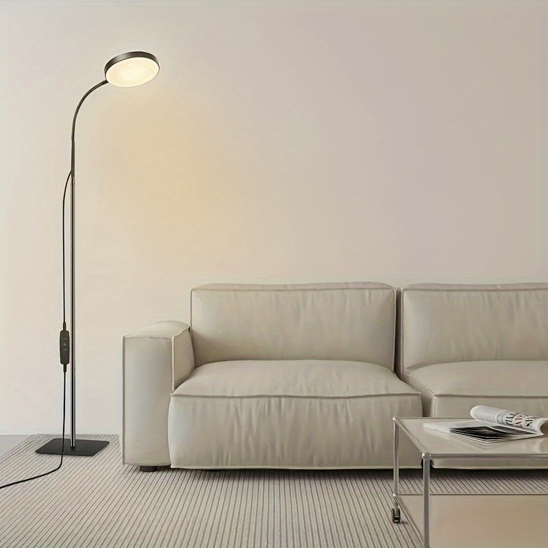 modern led floor lamp with 360 adjustable neck and 3 color temperature modes suitable for reading decorating living room and bedroom details 1