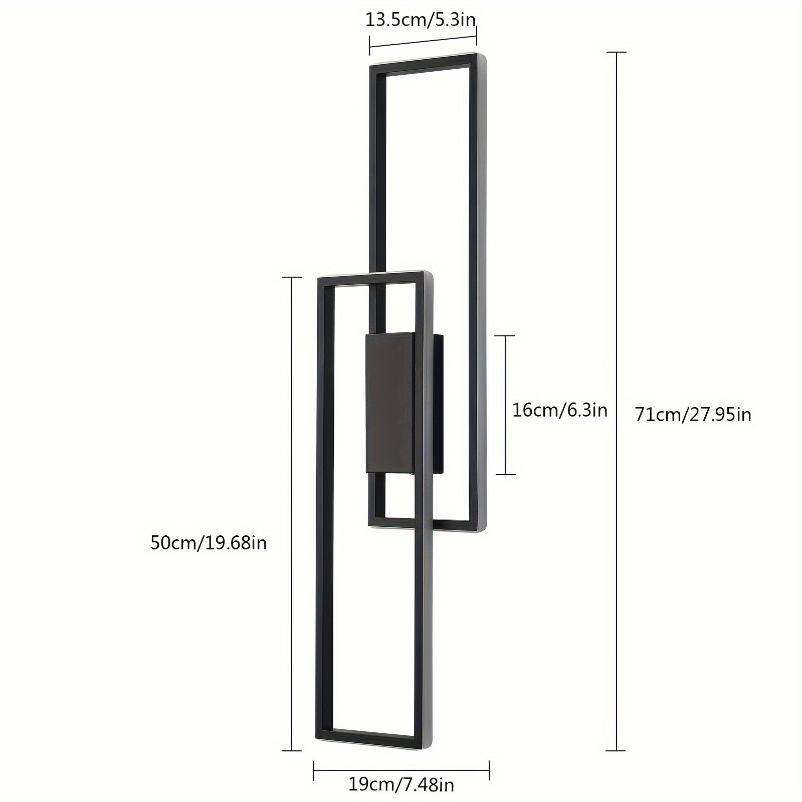 modern led wall lamp with remote control adjustable color temperature and brightness durable die casting aluminum design details 0