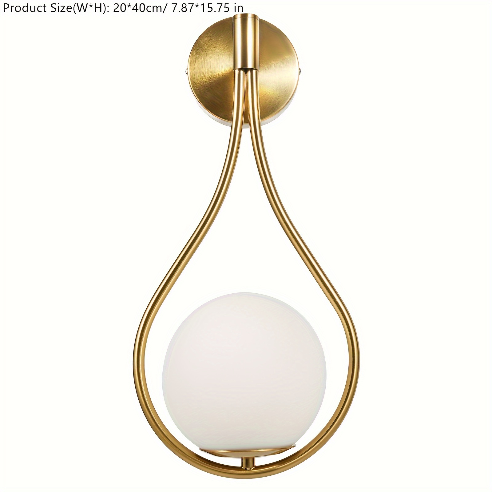 gold wall lamp wall sconce light fixtures f bathroom bedroom modern glass ball details 2