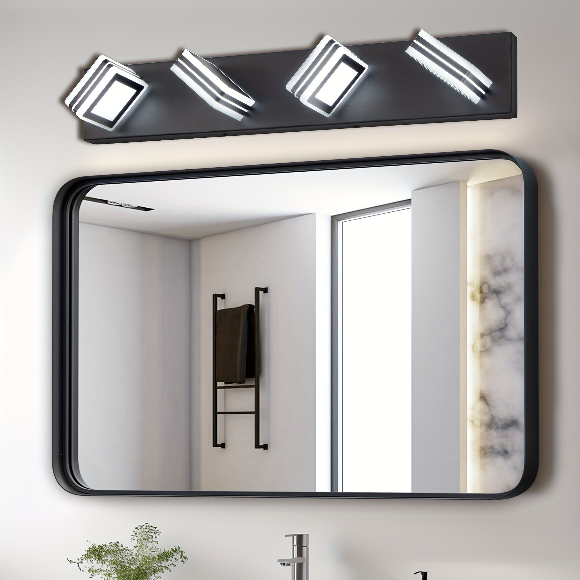   style simple 4 mirror headlights living room bathroom vanity   luxury wall lamp details 5