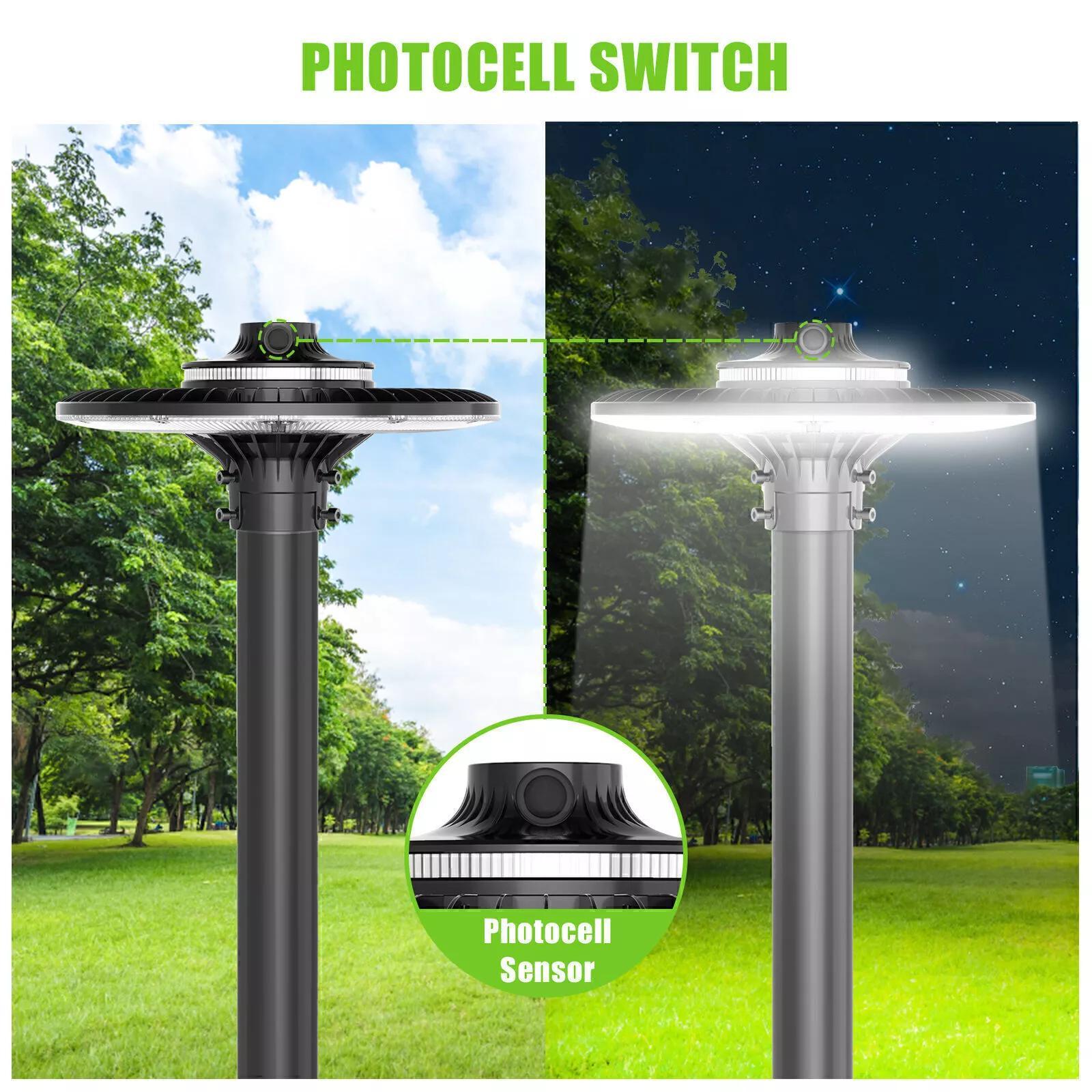 60w 3 4 5000k   top lights outdoor ul dlc circular   fixture exterior garden 100 277vac details 2